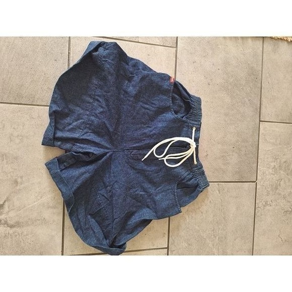SASSON Jean Blue Cotton Denim Short‎  Womans Size 10 - Picture 2 of 10